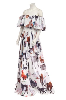 Lot 153 - A Dolce & Gabbana printed cotton gown, modern