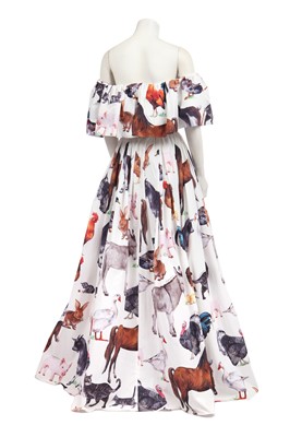 Lot 153 - A Dolce & Gabbana printed cotton gown, modern