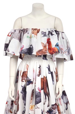 Lot 153 - A Dolce & Gabbana printed cotton gown, modern