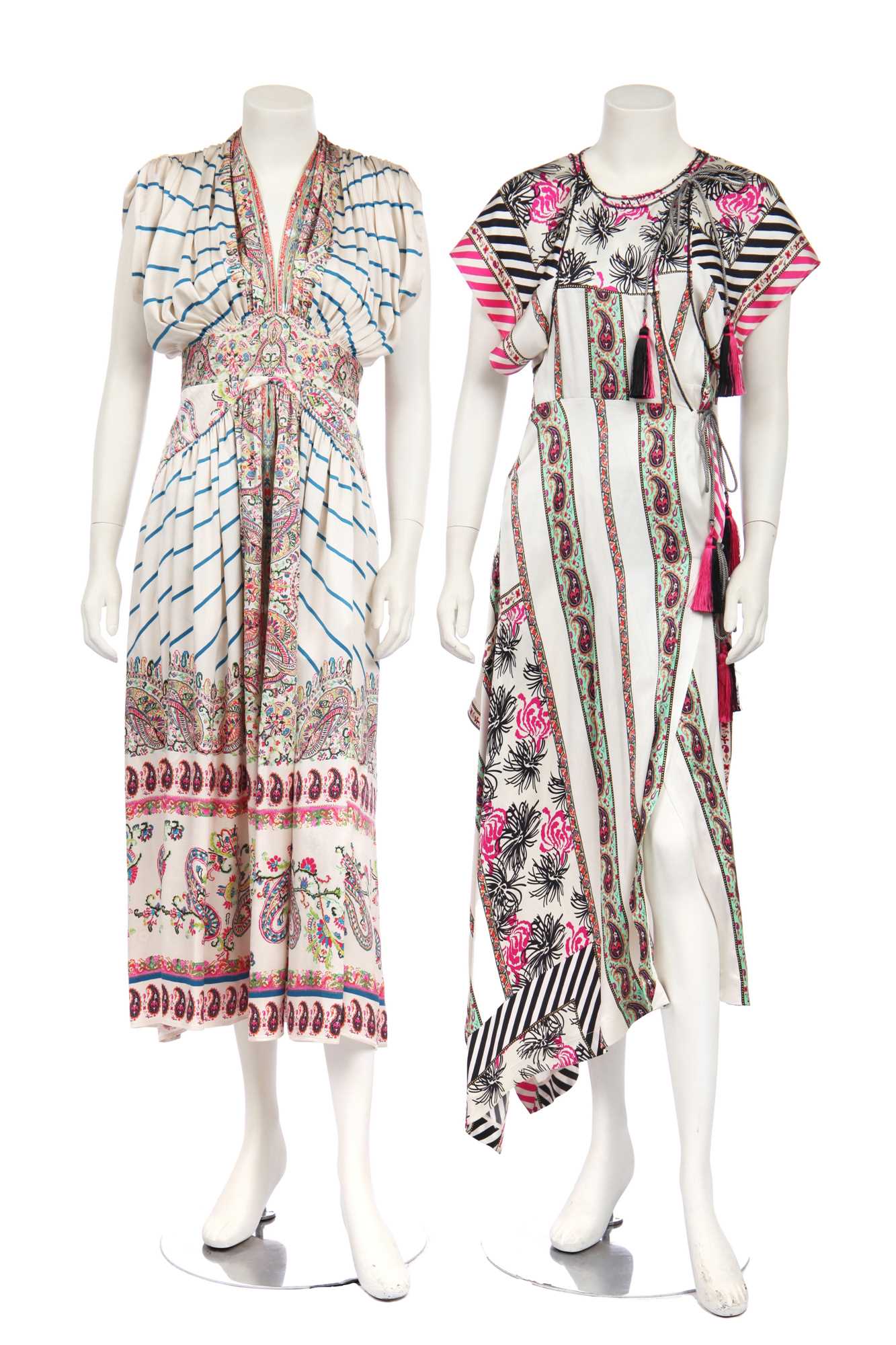 Lot 157 - Two Etro printed silk-blend summer dresses, modern