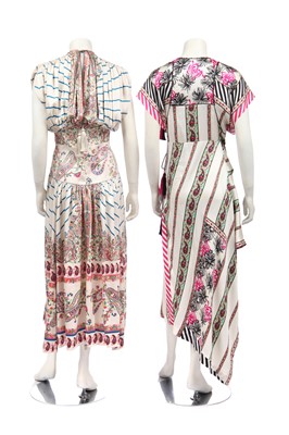 Lot 157 - Two Etro printed silk-blend summer dresses, modern