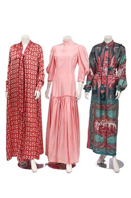 Lot 151 - A group of mainly printed and silk designer fashion, modern
