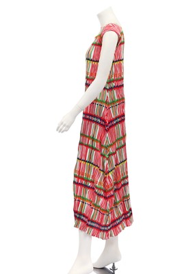 Lot 179 - An Issey Miyake Pleats Please printed and pleated polyester dress, 2000s-2010s