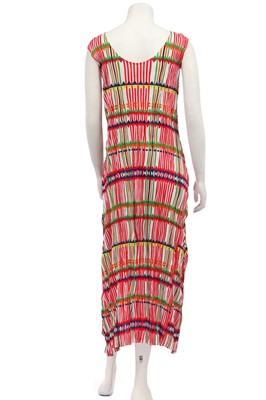 Lot 179 - An Issey Miyake Pleats Please printed and pleated polyester dress, 2000s-2010s