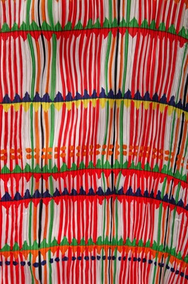 Lot 179 - An Issey Miyake Pleats Please printed and pleated polyester dress, 2000s-2010s
