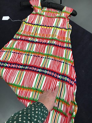 Lot 179 - An Issey Miyake Pleats Please printed and pleated polyester dress, 2000s-2010s