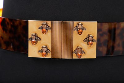 Lot 103 - An Alexander McQueen by Sarah Burton faux-tortoiseshell belt, 'Bee' collection, Spring-Summer 2013