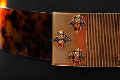 Lot 103 - An Alexander McQueen by Sarah Burton faux-tortoiseshell belt, 'Bee' collection, Spring-Summer 2013