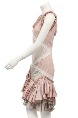 Lot 131 - An Alexander McQueen striped cotton dress, 'It's Only a Game', Spring-Summer 2005