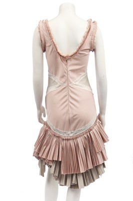 Lot 131 - An Alexander McQueen striped cotton dress, 'It's Only a Game', Spring-Summer 2005