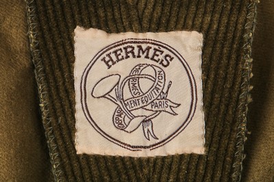 Lot 46 - A pair of Hermès needlecord jodphurs, 20th century