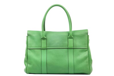 Lot 34 - A Mulberry grass-green leather Bayswater, 2013