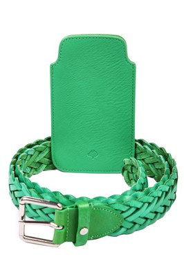 Lot 34 - A Mulberry grass-green leather Bayswater, 2013