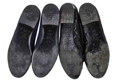 Lot 2 - Two pairs of Chanel ballet flats, modern