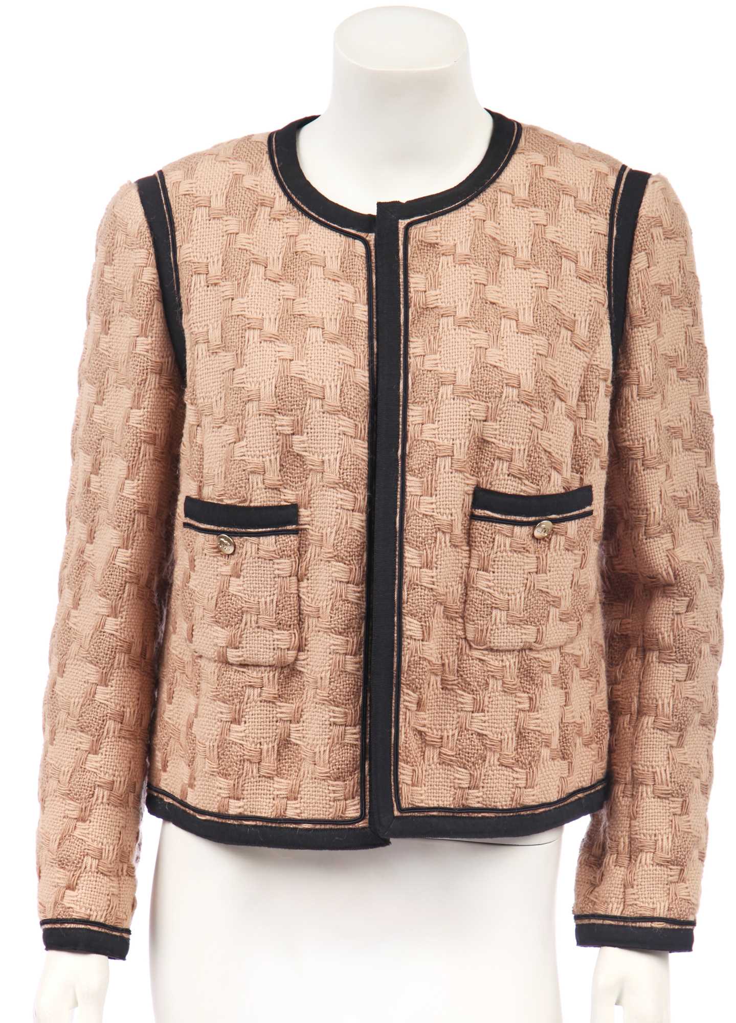 Lot 6 - A Chanel beige tweed jacket, 2000s