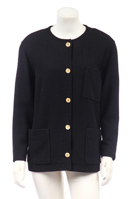 Lot 7 - A Chanel grey wool nautical-inspired dress, 1980s