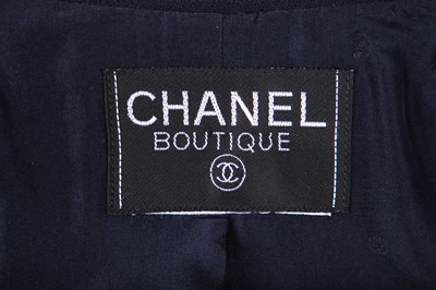 Lot 8 - A Chanel navy wool suit, 2000s