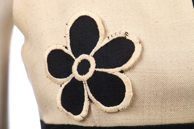 Lot 319 - A good Mary Quant linen-blend mini-dress, circa 1965
