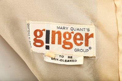 Lot 319 - A good Mary Quant linen-blend mini-dress, circa 1965