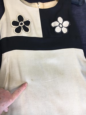 Lot 319 - A good Mary Quant linen-blend mini-dress, circa 1965