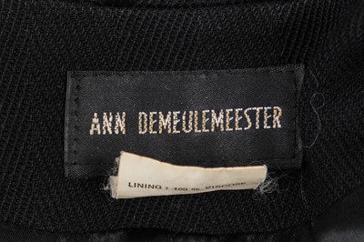 Lot 85 - An Ann Demeulemeester black coat, 1990s