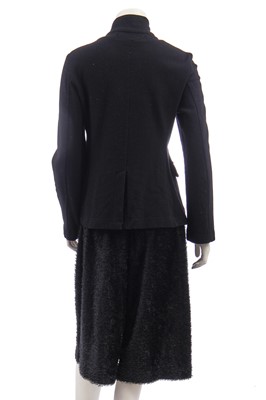 Lot 85 - An Ann Demeulemeester black coat, 1990s