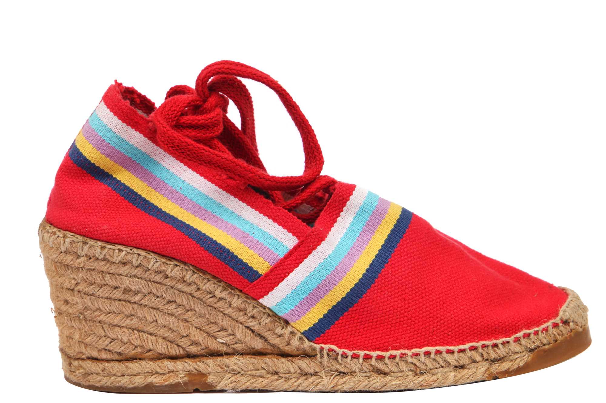Lot 38 - Two Pairs of Yves Saint Laurent wedge espadrilles, 1990s