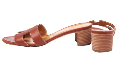 Lot 48 - Two pairs of Hermès shoes, 1990s