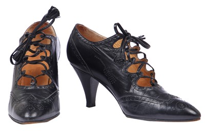 Lot 48 - Two pairs of Hermès shoes, 1990s