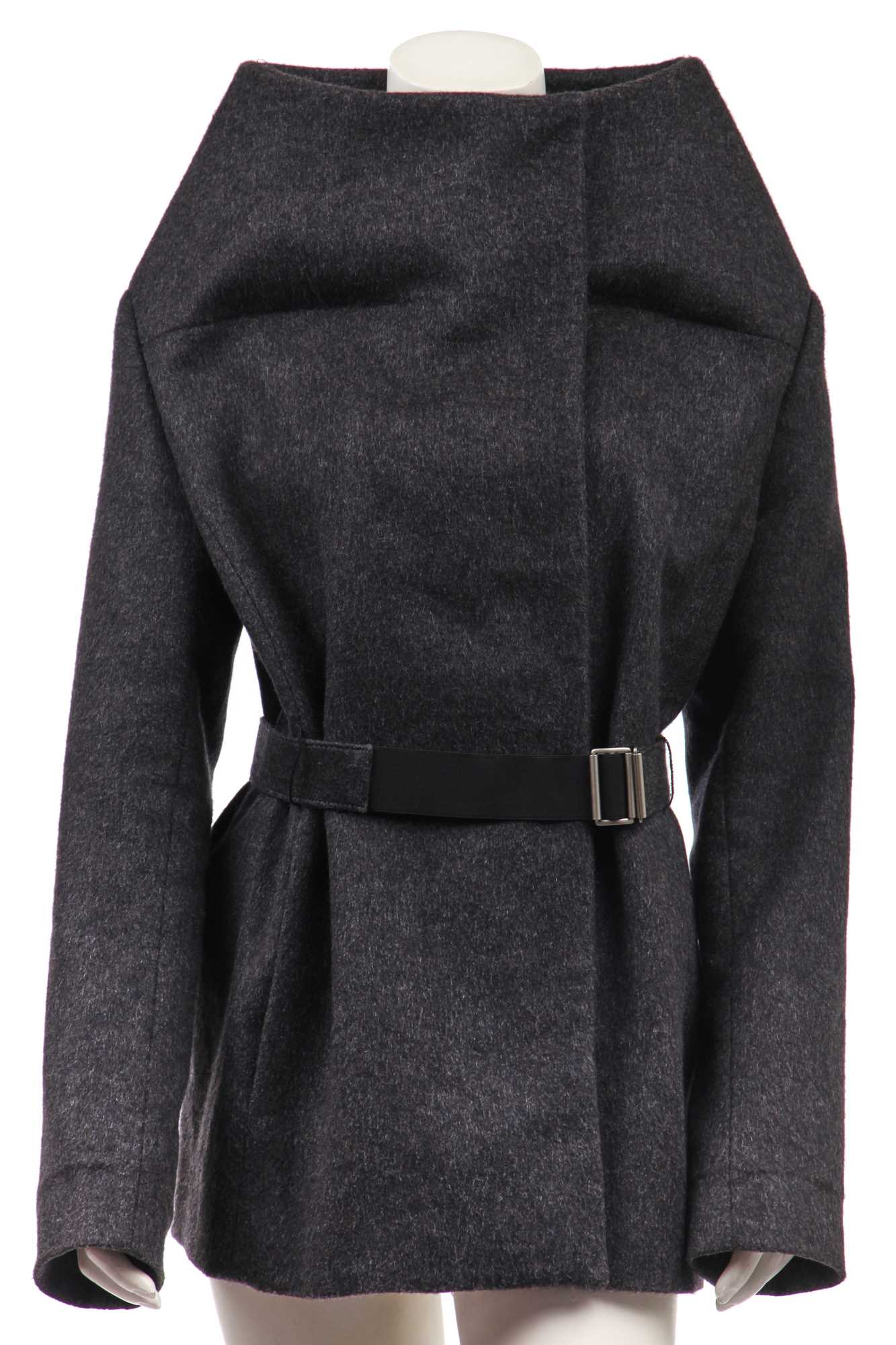 Lot 91 - A Maison Margiela charcoal-grey wool-cashmere coat, Autumn-Winter 2010