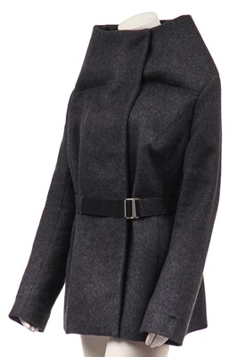 Lot 91 - A Maison Margiela charcoal-grey wool-cashmere coat, Autumn-Winter 2010