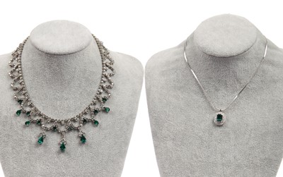 Lot 70 - A large group of mainly rhinestone costume jewellery, 1930s-1980s