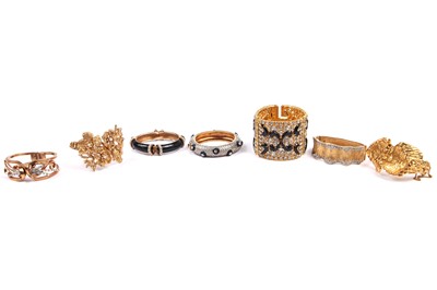 Lot 73 - A group of mainly gilt metal jewellery, mainly 1980s