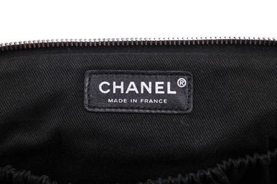 Lot 17 - A Chanel black lambskin leather handbag, 2006-08