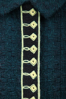 Lot 21 - A Chanel bottle-green tweed jacket, Autumn-Winter 1997-98