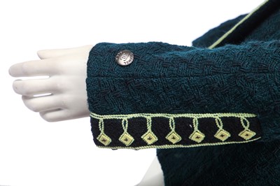 Lot 21 - A Chanel bottle-green tweed jacket, Autumn-Winter 1997-98