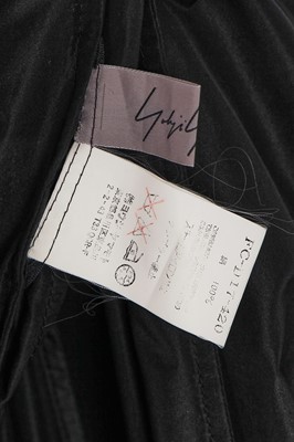 Lot 551 - A Yohji Yamamoto black two-piece ensemble, Spring-Summer 1999