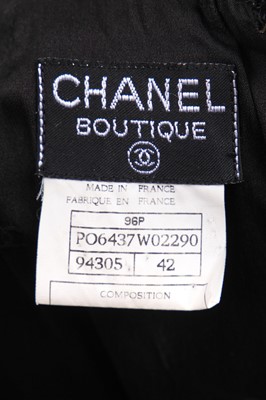 Lot 24 - Two Chanel black full-length skirts, 1996 & 1999