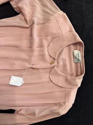 Lot 12 - Two Chanel silk crepe de chine dresses, 1980s