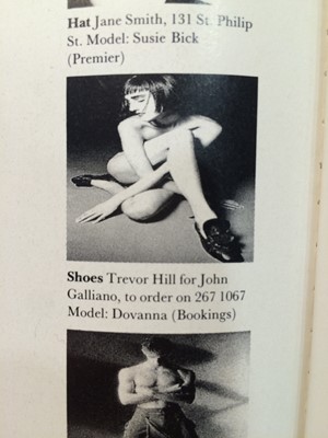 Lot 90 - A pair of John Galliano by Trevor Hill  brown leather shoes, 1986