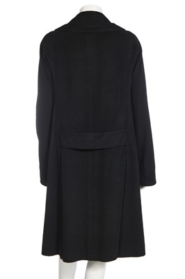 Lot 7 - A Chanel ink-black cashmere coat, Autumn-Winter 2000-01