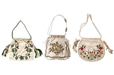 Lot 480 - A group of reticules and purses, 1810s-1860s