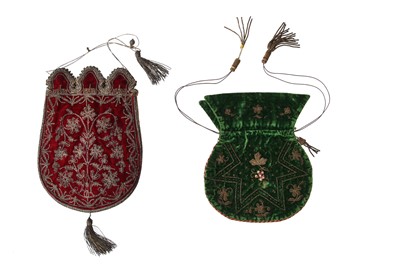 Lot 480 - A group of reticules and purses, 1810s-1860s