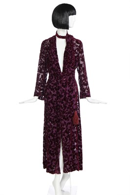 Lot 101 - Mystic Meg's bespoke Michèle Perretta changeant electric-blue suit, late 1990s