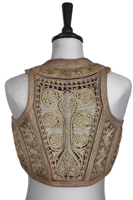 Lot 499 - An embroidered purple velvet waistcoat, probably Serbian Ottoman empire, mid-19th century