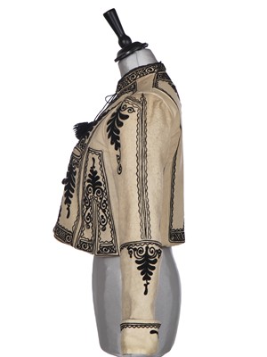 Lot 499 - An embroidered purple velvet waistcoat, probably Serbian Ottoman empire, mid-19th century