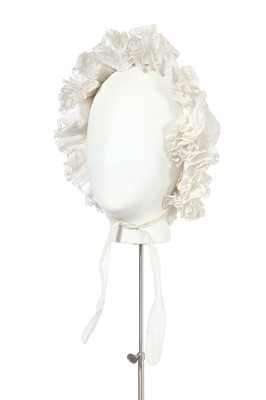 Lot 479 - A straw bonnet, circa 1860