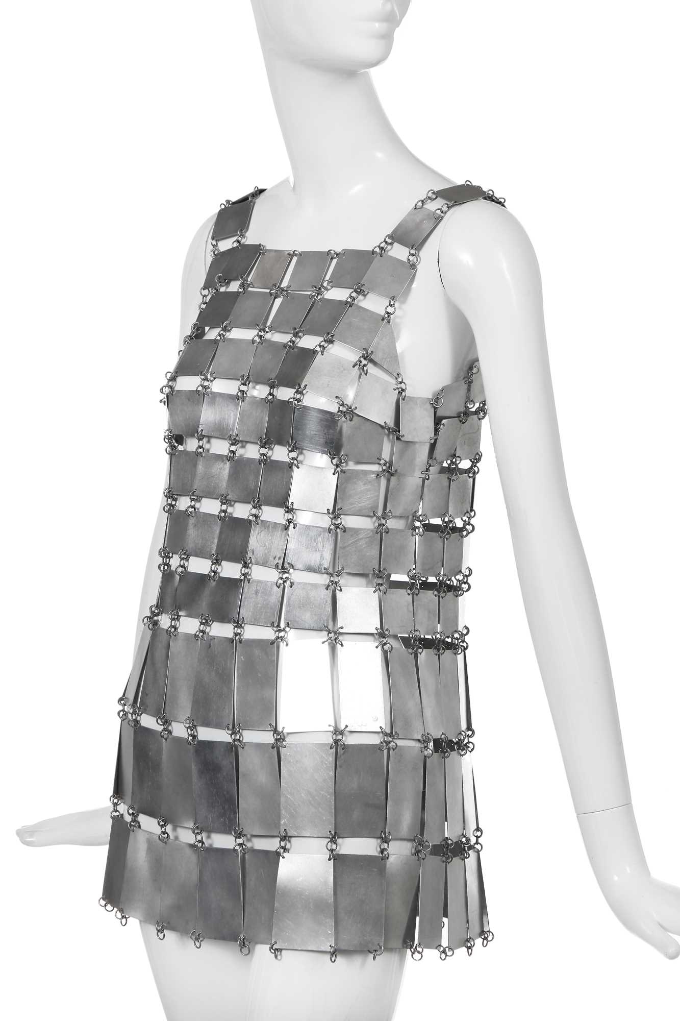 Lot 147 - A Paco Rabanne 'armour' mini dress, 1967 Lot 147 - A Paco Rabanne 'armour' mini dress, 1967