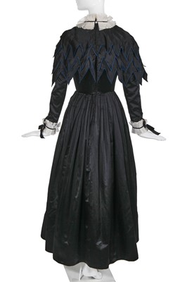 Lot 16 - A Chanel by Lagerfeld black silk historicist evening gown, Autumn-Winter 1984-85