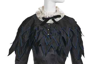 Lot 16 - A Chanel by Lagerfeld black silk historicist evening gown, Autumn-Winter 1984-85